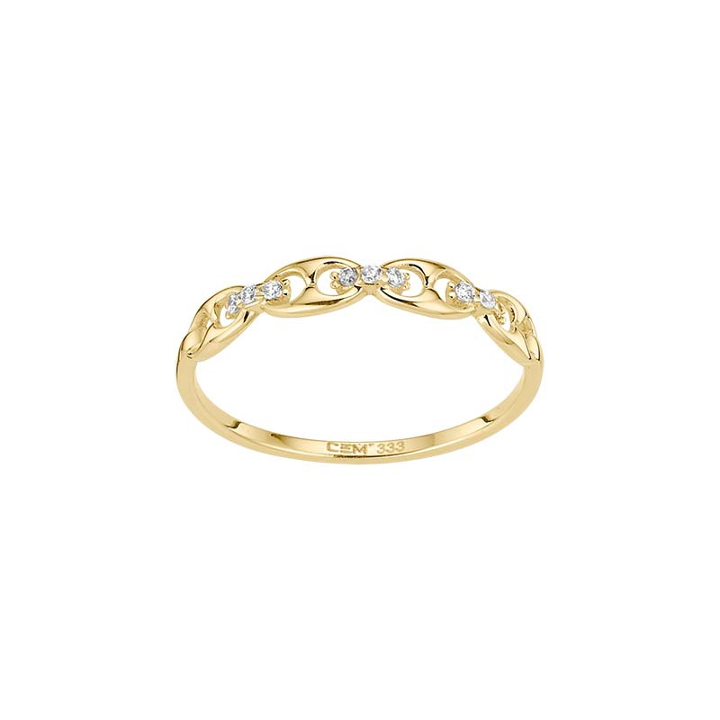 Der Damenring 333 Gelb Zirkonia mit der Modellnummer 6-213325-001 besticht durch seine elegante Verarbeitung aus 8 Karat Gelbgold. Der Ring ist mit wei&szlig;em Zirkonia besetzt, ideal f&uuml;r den t&auml;glichen Gebrauch. Mit Ringgr&ouml;&szlig;e 58 ist er perfekt f&uuml;r schlichte Eleganz. Tragen Sie ihn zu jedem Anlass f&uuml;r einen Hauch von Raffinesse.