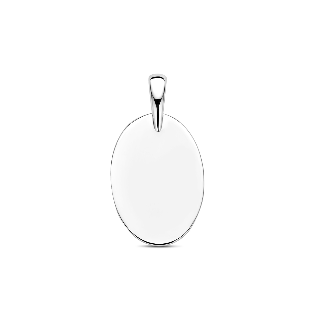 Huiscollectie - Gerhodineerd 925 zilveren graveerhanger. De hanger heeft een hoogte van 19mm excl. oogje en een breedte van 13mm. - 1343681