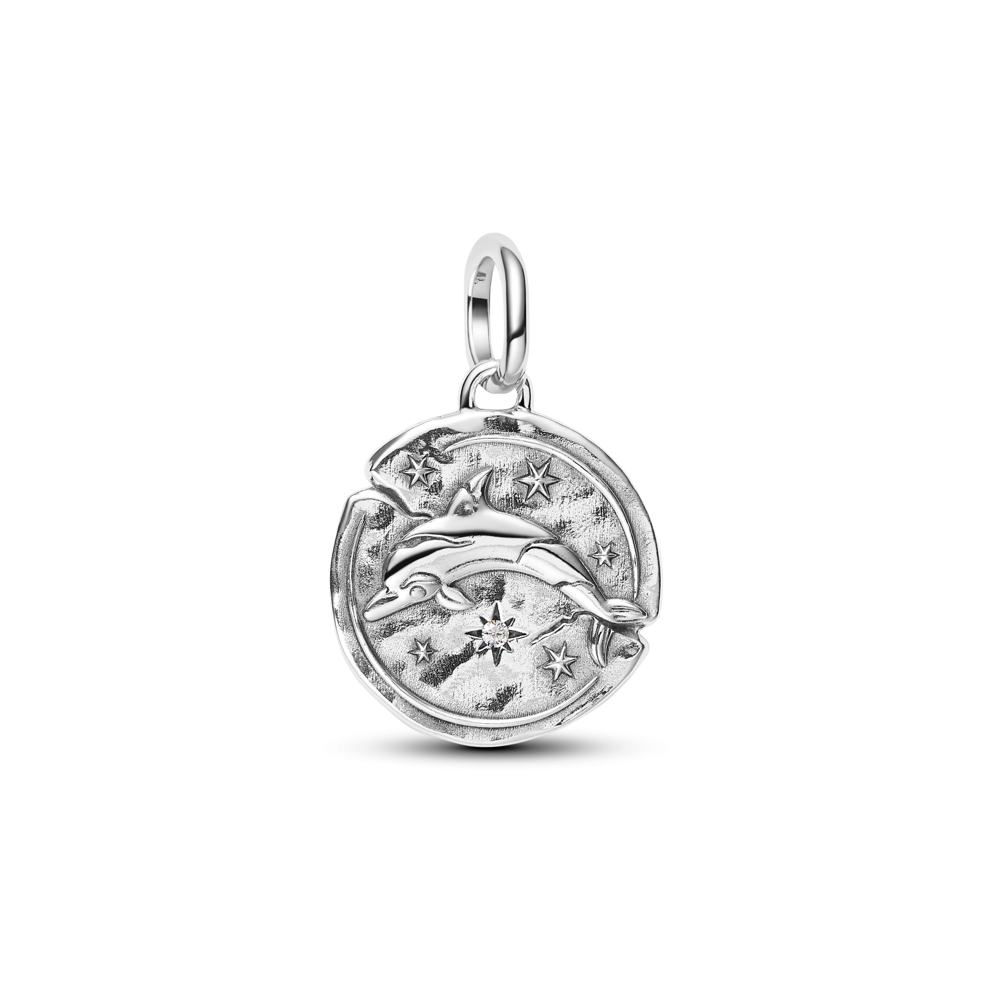 Pandora - Zilveren bedel/hanger dolfijn bezet met zirconia's - 794807C01