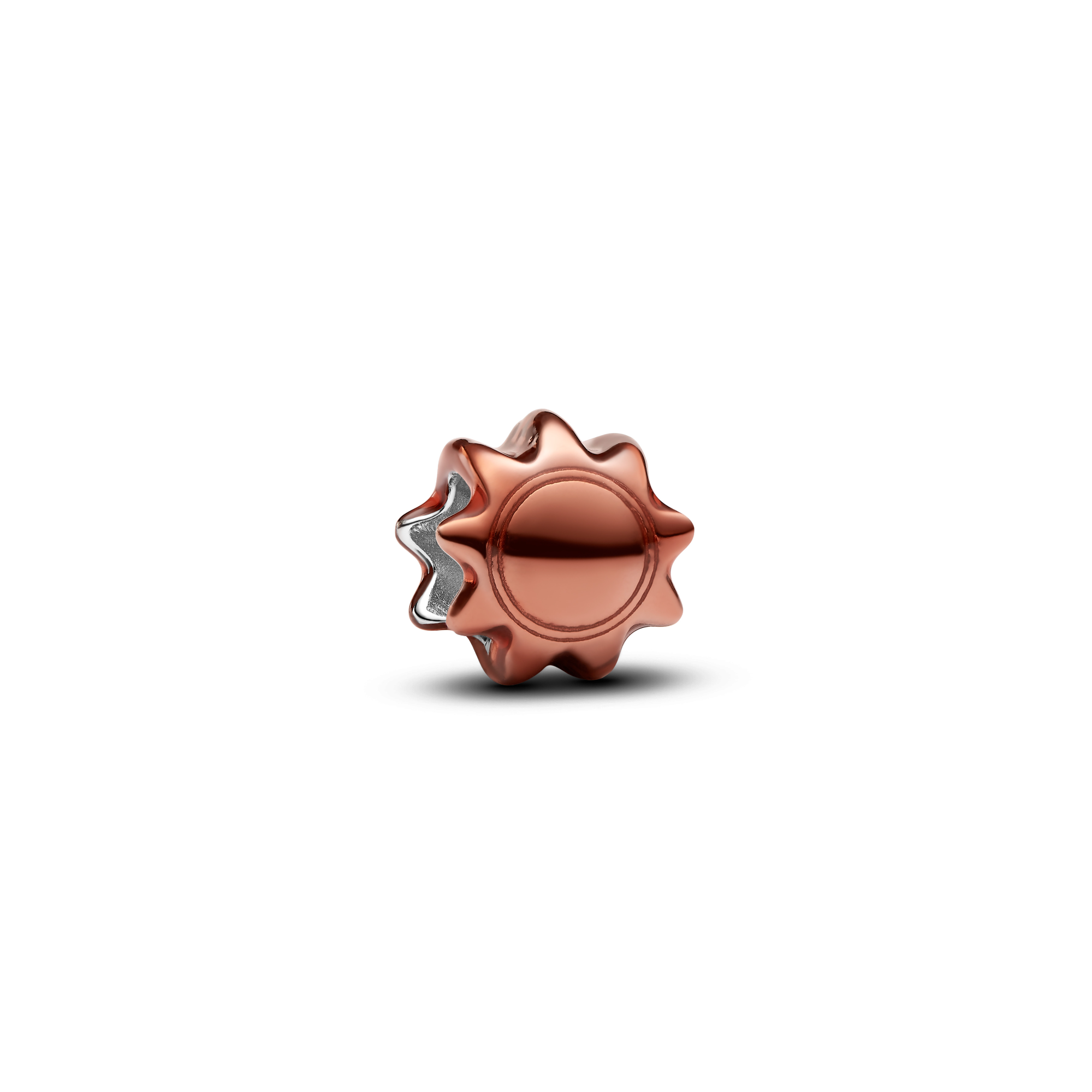 Pandora - Zilveren bedel zon met oranje emaille - 794818C01