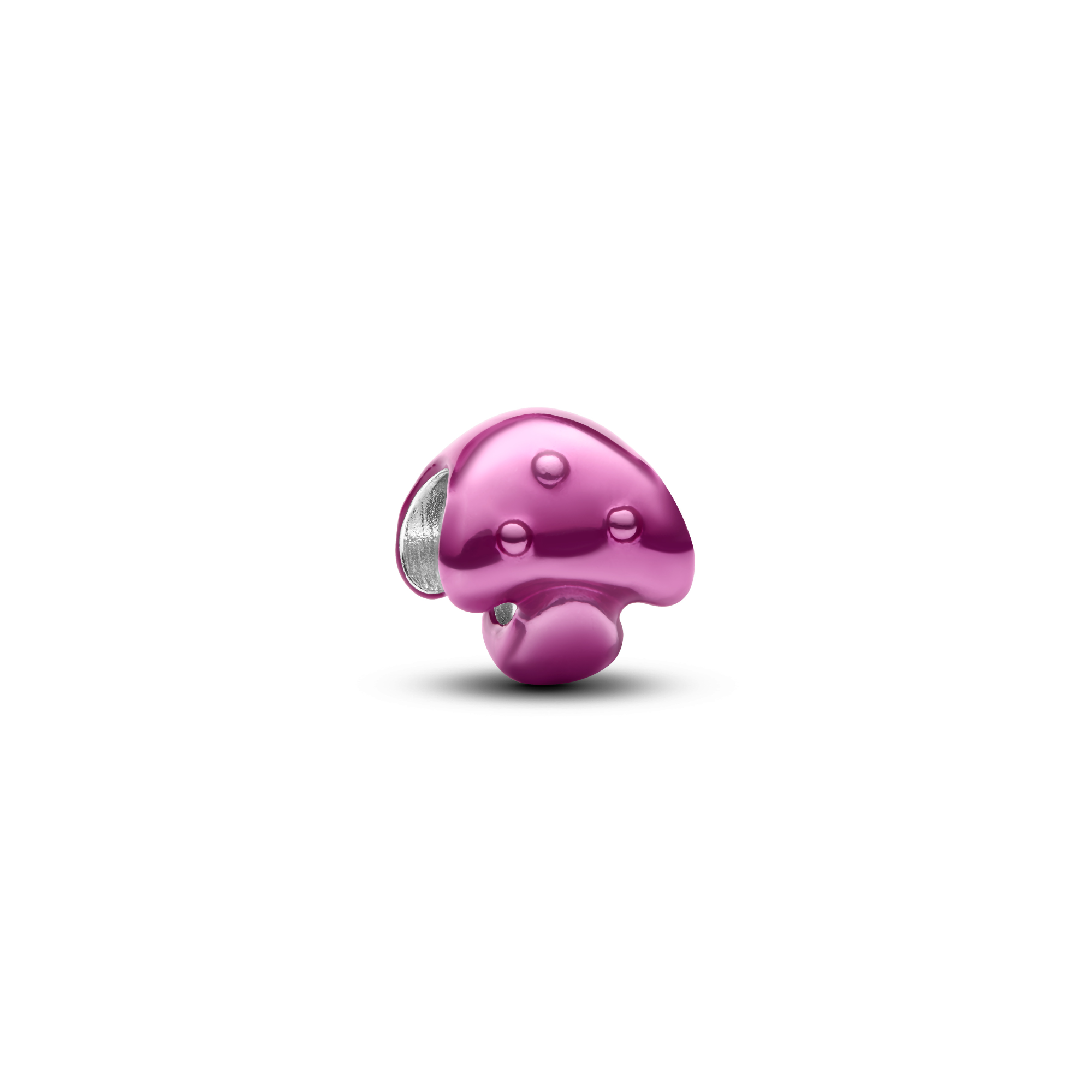 Pandora - Zilveren bedel paddenstoel met roze emaille - 794906C01