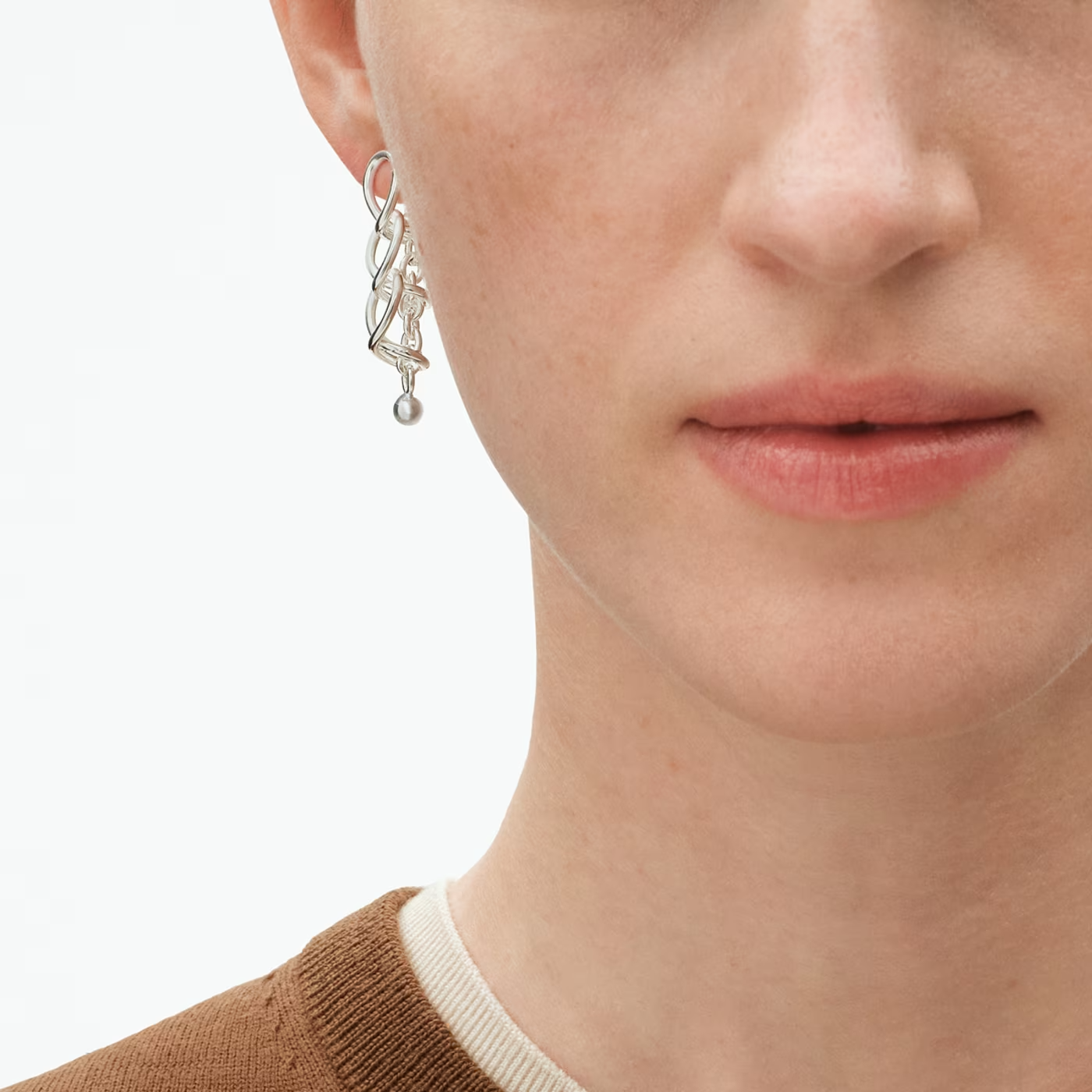 GEORG JENSEN ZILVEREN OORSTEKER WEFT 20002036