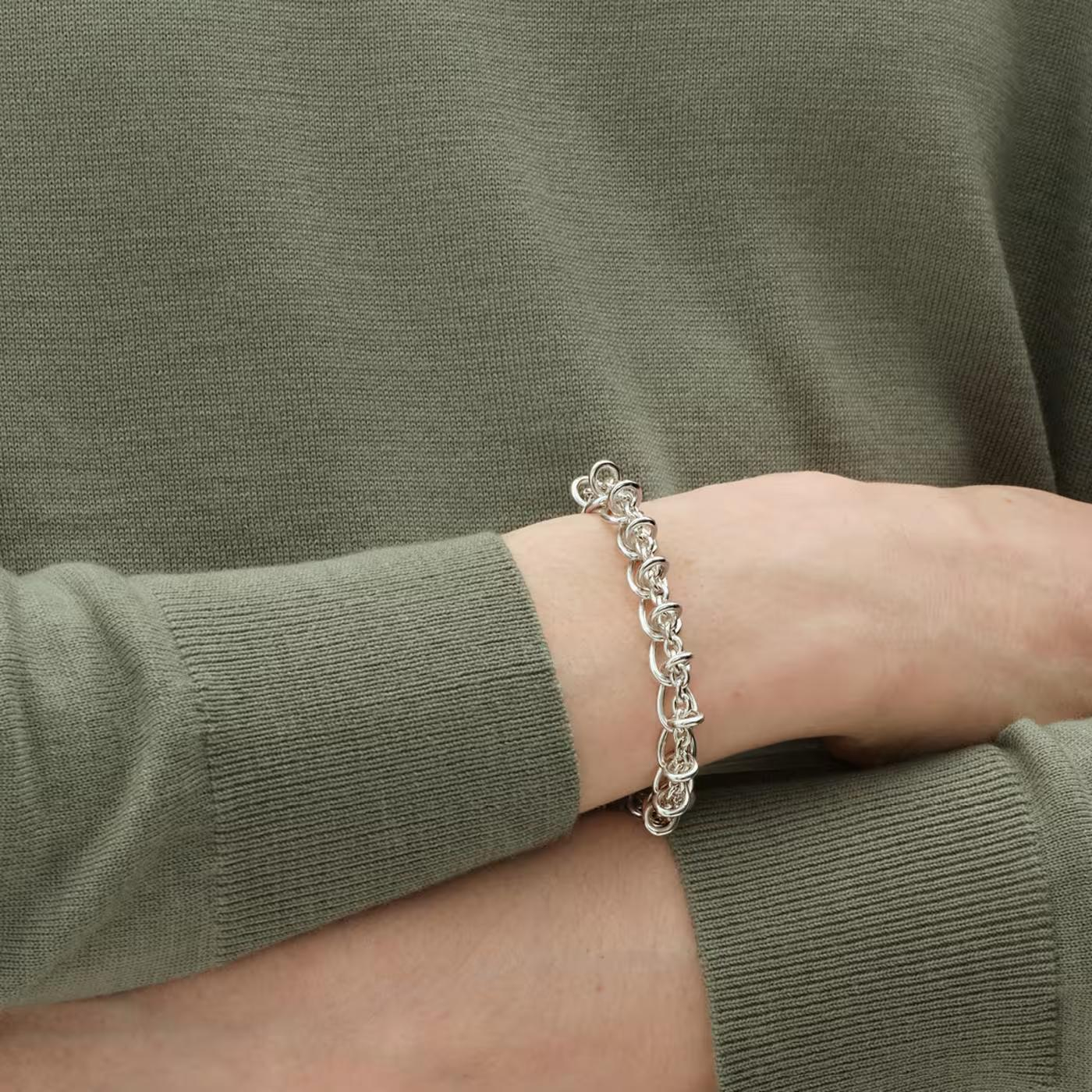 GEORG JENSEN ZILVEREN ARMBAND WEFT M