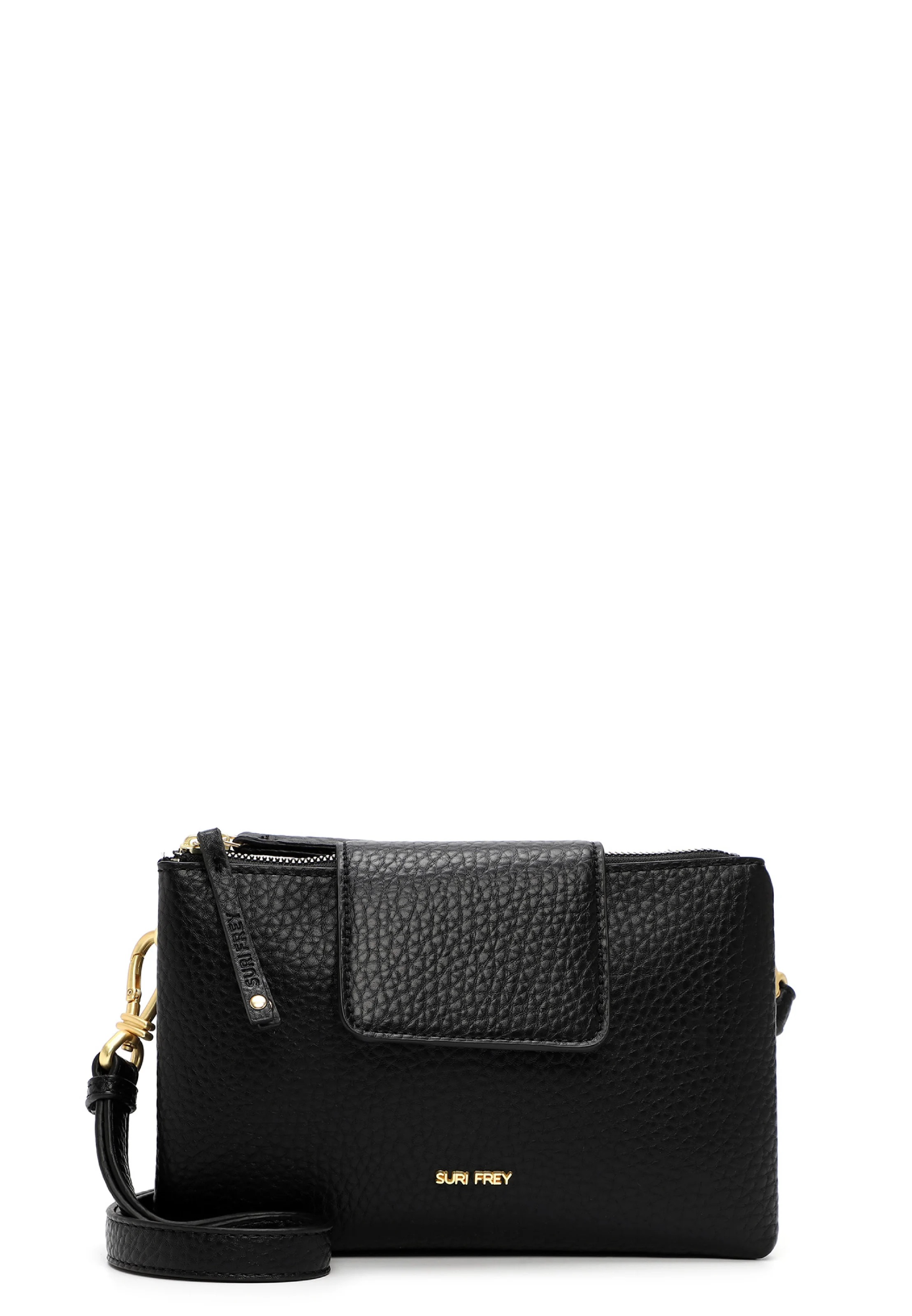 SURI FREY SFY Mimmy Crossbody Bag &ndash; compact, stijlvol en praktisch
De SURI FREY SFY Mimmy Crossbody Bag is de perfecte tas voor vrouwen die houden van een moderne, compacte uitstraling en optimaal draagcomfort. Of je nu door de stad loopt, boodschappen doet of spontaan op pad gaat: deze crossbody tas biedt ruimte voor je dagelijkse essentials en houdt alles overzichtelijk bij de hand.
Modern design
De SFY Mimmy heeft een rustige, eigentijdse uitstraling met een subtiele urban look. De opvallende logopatch geeft de tas een stoer accent en benadrukt het moderne karakter van SURI FREY.
Comfortabel crossbody te dragen
Dankzij de praktische schouderband draag je de SFY Mimmy comfortabel dicht tegen het lichaam. De tas beweegt prettig met je mee en is daardoor ideaal voor dagelijks gebruik, tijdens het winkelen of onderweg in de stad.
Overzichtelijke indeling
Ondanks het compacte formaat biedt de tas voldoende ruimte voor je belangrijkste dagelijkse spullen. De verschillende binnenvakken zorgen voor een overzichtelijke indeling, zodat je essentials zoals je telefoon, sleutels, portemonnee en andere kleine items eenvoudig kunt terugvinden.
Veilig afsluitbaar
Het hoofdvak is voorzien van een ritssluiting. Hierdoor blijven je persoonlijke spullen veilig opgeborgen en kun je de tas met een gerust gevoel meenemen tijdens al je dagelijkse activiteiten.
Diervrije materialen
SURI FREY staat voor modern design, strakke lijnen en bewust gekozen materialen. De SFY Mimmy is gemaakt met diervrije materialen en combineert daarmee een eigentijdse uitstraling met praktisch gebruiksgemak. Een stijlvolle crossbody tas die perfect past bij een actieve en moderne levensstijl.
Productdetails
Merk: SURI FREY
Model: SFY Mimmy Crossbody Bag
Lengte: 5 cm
Breedte: 24 cm
Hoogte: 15 cm
Draagwijze: crossbody / over de schouder
Sluiting: ritssluiting
Indeling: hoofdvak met praktische binnenvakken
Materiaal: diervrije materialen