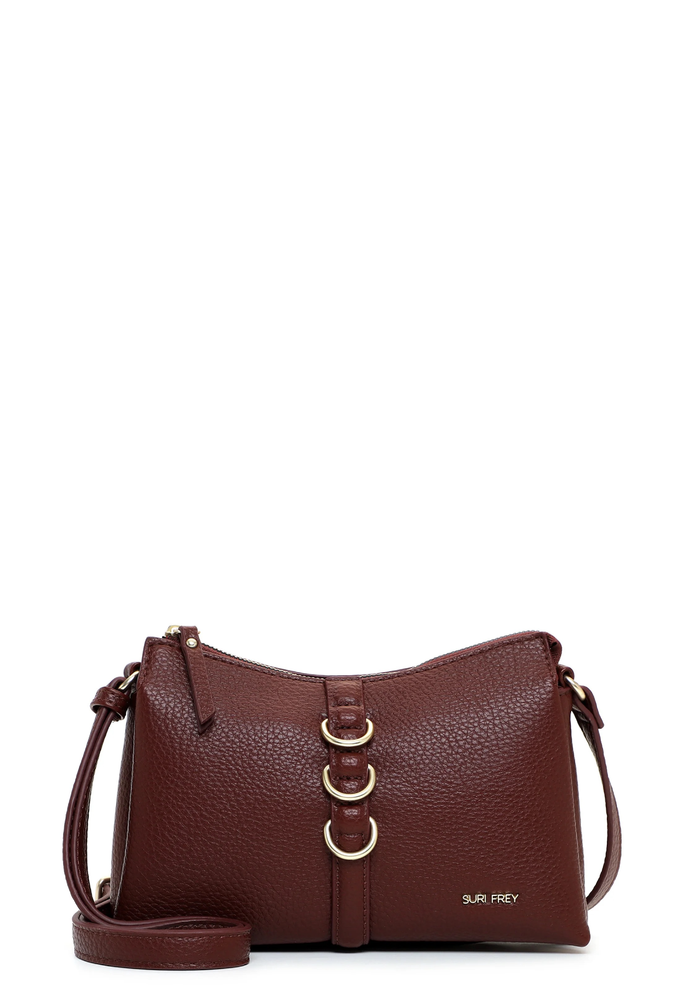 SURI FREY SFY Thessy Crossbody Bag &ndash; stijlvol, compact en praktisch
De SURI FREY SFY Thessy Crossbody Bag is een stijlvolle metgezel voor iedere dag. Het compacte design houdt je belangrijkste spullen dichtbij en zorgt ervoor dat je essentials gemakkelijk bereikbaar blijven. Ideaal voor onderweg, tijdens een dagje in de stad of voor dagelijkse afspraken.
Modern design met een urban uitstraling
De SFY Thessy combineert een rustige, eigentijdse look met een praktisch karakter. De opvallende SURI FREY-logopatch zorgt voor een herkenbaar accent en geeft de tas een moderne urban uitstraling.
Comfortabel te dragen
Dankzij de praktische schouderband draag je de SFY Thessy comfortabel crossbody of over de schouder. De tas blijft prettig dicht bij het lichaam, zodat je je vrij kunt bewegen en je handen vrij houdt tijdens je dagelijkse bezigheden.
Overzichtelijk interieur
De binnenkant is praktisch ingedeeld, zodat belangrijke spullen overzichtelijk opgeborgen kunnen worden. De extra binnenvakken zorgen voor meer structuur en maken het eenvoudig om je dagelijkse essentials snel terug te vinden.
Veilig afgesloten
Het hoofdvak is voorzien van een ritssluiting. Hierdoor blijven je persoonlijke spullen veilig opgeborgen en kun je de tas zorgeloos meenemen tijdens al je dagelijkse activiteiten.
Diervrije materialen
De SFY Thessy is ontworpen voor iedereen die waarde hecht aan stijl, een moderne uitstraling en bewust gekozen materialen. De tas is gemaakt met diervrije materialen en combineert een eigentijds silhouet met praktisch gebruiksgemak.
Productdetails
Merk: SURI FREY
Model: SFY Thessy Crossbody Bag
Lengte: 6 cm
Breedte: 25 cm
Hoogte: 16 cm
Draagwijze: crossbody / over de schouder
Sluiting: ritssluiting
Indeling: hoofdvak met praktische binnenvakken
Materiaal: diervrije materialen