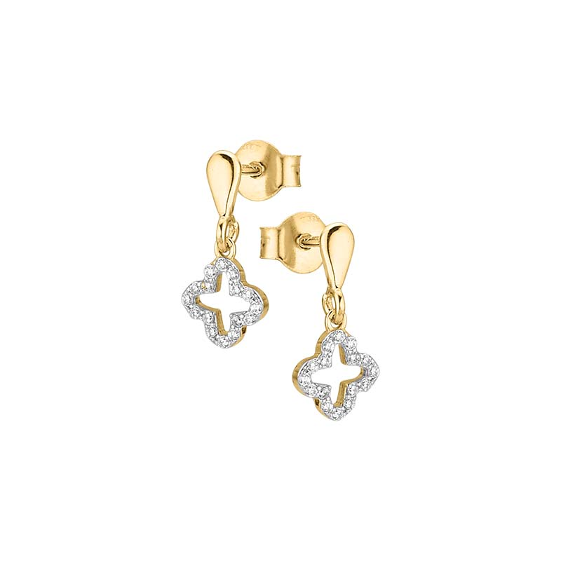 Die GOLDENMOMENTS Ohrh&auml;nger 333 gelb Zirkonia (Modellnummer: 6-214320-001) vereinen Eleganz mit Strahlkraft. Aus hochwertigem Gelbgold und funkelnden Zirkonia gefertigt, sind diese Ohrstecker ideale Begleiter f&uuml;r formelle Anl&auml;sse oder stilvolle Alltagslooks. Tragen Sie sie zu zur&uuml;ckgestecktem Haar, um ihren ganzen Glanz zu zeigen. Ein Must-have f&uuml;r Schmuckliebhaberinnen!