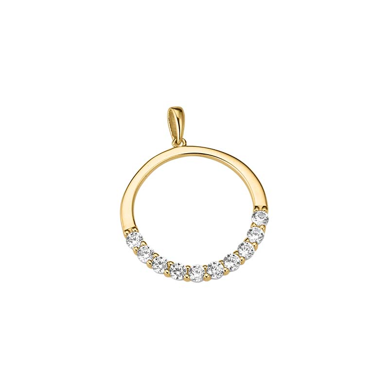 Entdecken Sie den eleganten Anh&auml;nger 333 in Gelbgold, verziert mit funkelnden Zirkonia-Steinen. Dieser wundersch&ouml;ne Zirkonia-Anh&auml;nger, Modellnummer 6-214324-001, ist ein zeitloses Schmuckst&uuml;ck. Perfekt, um jedes Outfit zu veredeln, kann er sowohl zu formellen Anl&auml;ssen als auch im Alltag getragen werden. Tragen Sie ihn an einer feinen Goldkette f&uuml;r einen klassischen Look.