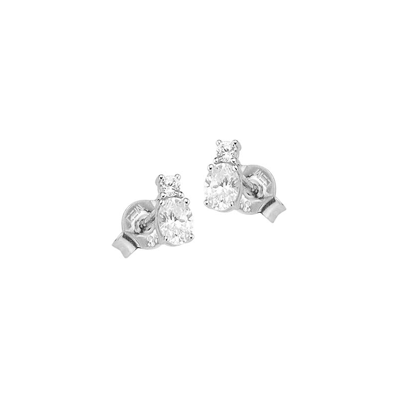 Der Ohrstecker 333 in Wei&szlig; mit Zirkonia, Modellnummer 6-214547-001, aus 8 Karat Gold, besticht durch sein elegantes Design. Mit einem Gesamtgewicht von 0,8 g und einem Materialgewicht von 0,27 g, sind diese wei&szlig;en Zirkonia-Ohrringe perfekt f&uuml;r besondere Anl&auml;sse. Tragen Sie sie, um jedem Outfit einen Hauch von zeitloser Eleganz zu verleihen.