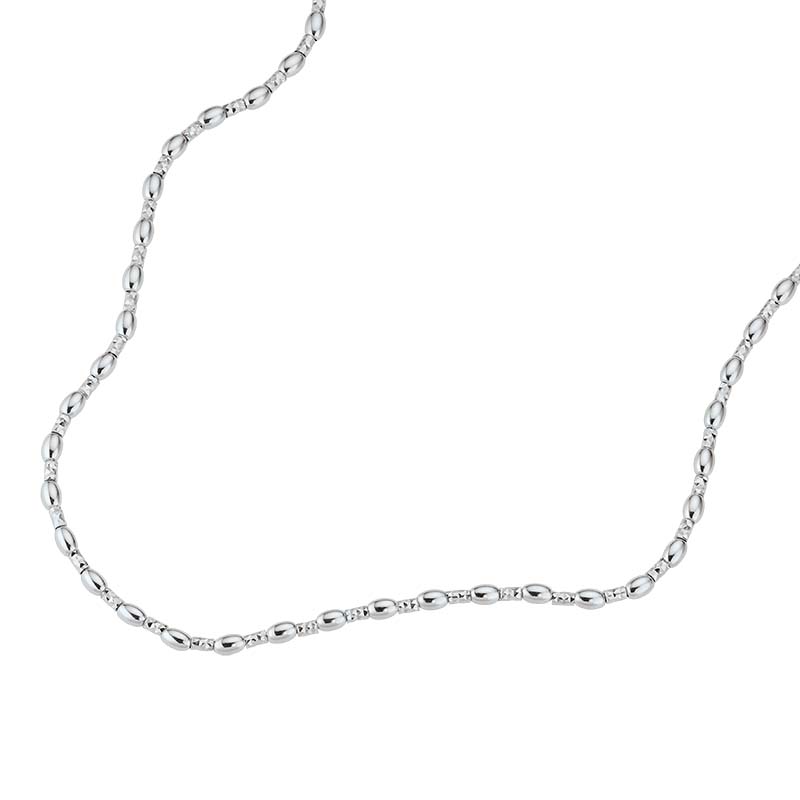 Das Damencollier mit der Modellnummer 5-216706-001 besteht aus rhodiniertem 925er Sterlingsilber, hat eine L&auml;nge von 42+3 cm und ist silberfarben. Dieses elegante Schmuckst&uuml;ck passt perfekt zu formellen und l&auml;ssigen Outfits und verleiht jedem Look Raffinesse. Tragen Sie es zu einem Abendkleid oder einem schicken Blazer f&uuml;r einen stilvollen Auftritt.