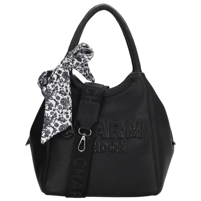 Charm London Bond Street Handtas
De Charm London Bond Street handtas is een stijlvolle en compacte tas van imitatieleder. Dankzij de verstelbare, afneembare schouderband draag je de tas als handtas of crossbody. De tas heeft een ritssluiting, een binnenvak met rits, telefoonvak en een praktisch achtervak met rits. Het sjaaltje aan het handvat zorgt voor een trendy finishing touch.
Afmetingen: 30 &times; 17 &times; 24,5 cm
Materiaal: Imitatieleder
