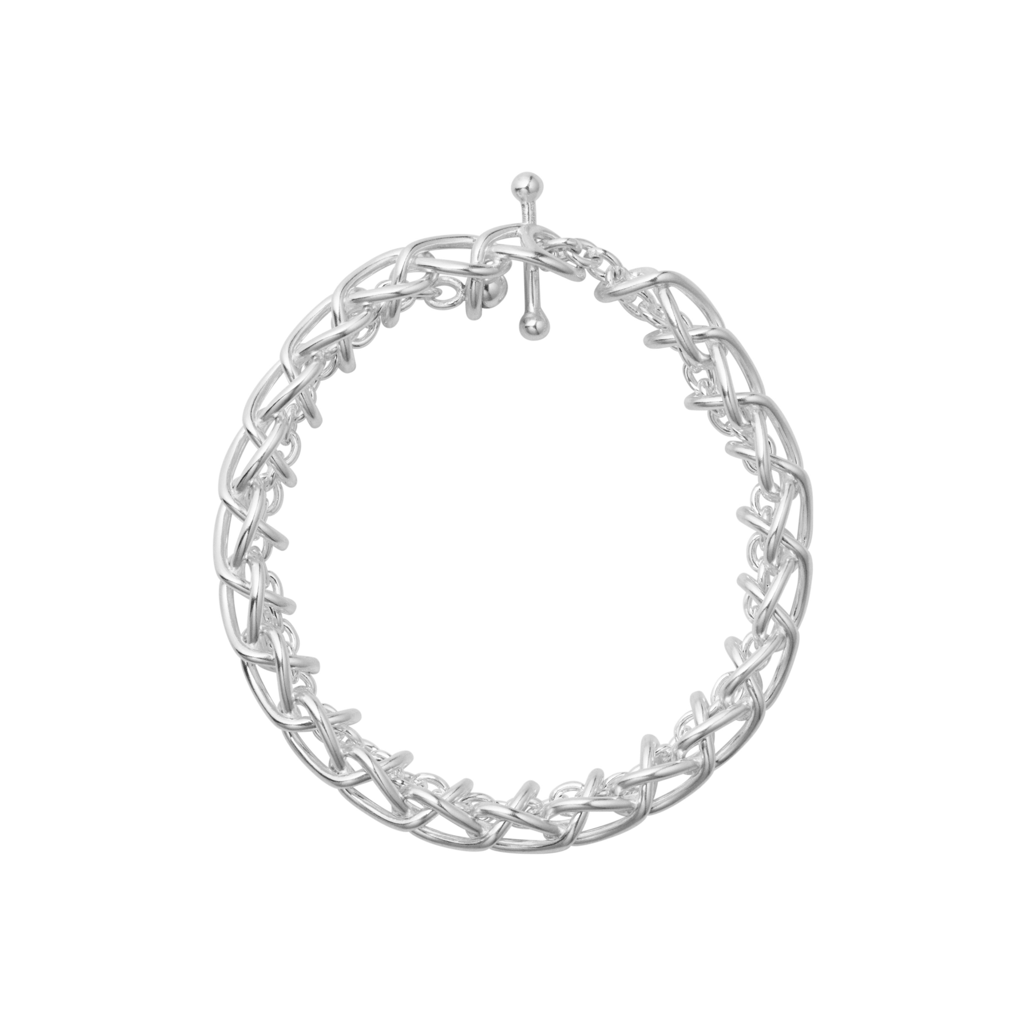 GEORG JENSEN ZILVEREN ARMBAND WEFT M