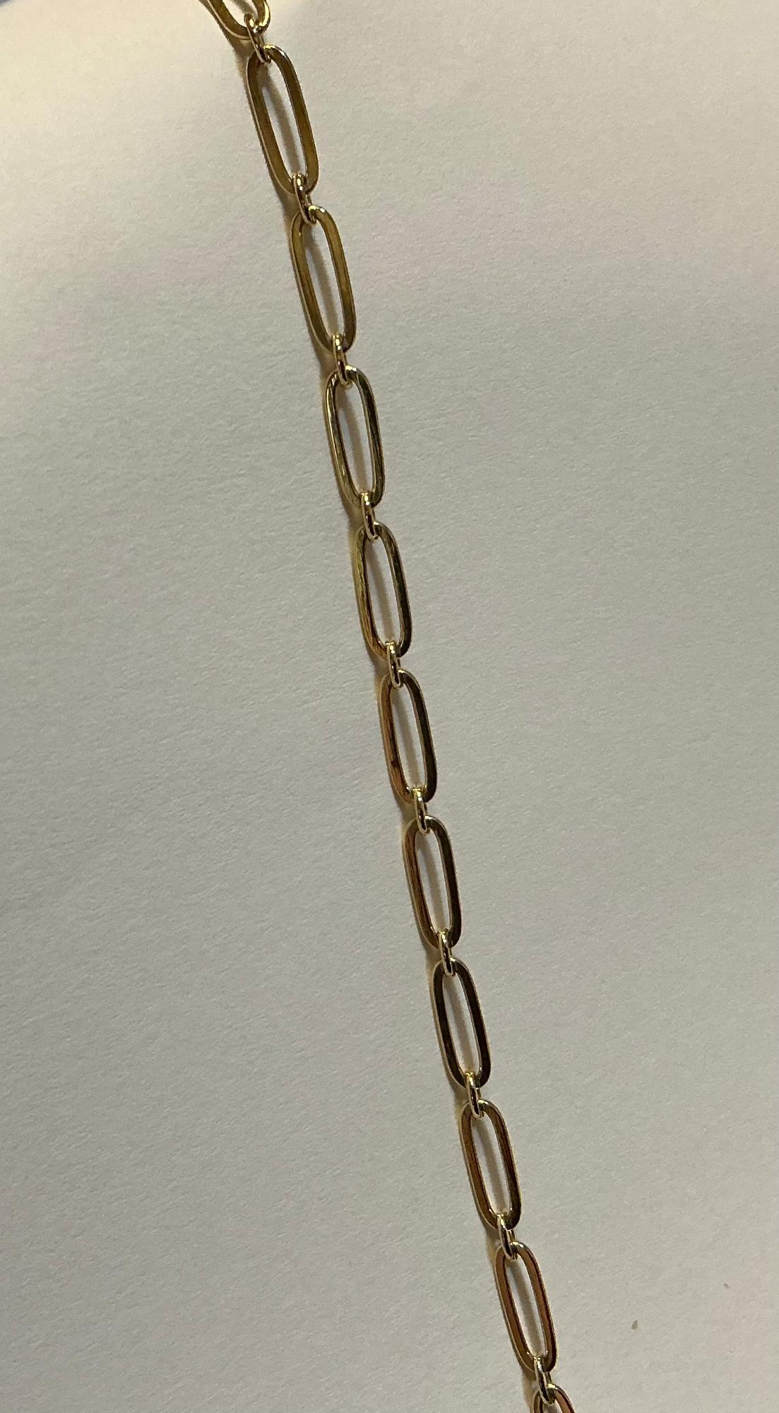 Gouden armband fantasie met tussenoog 4mm 
