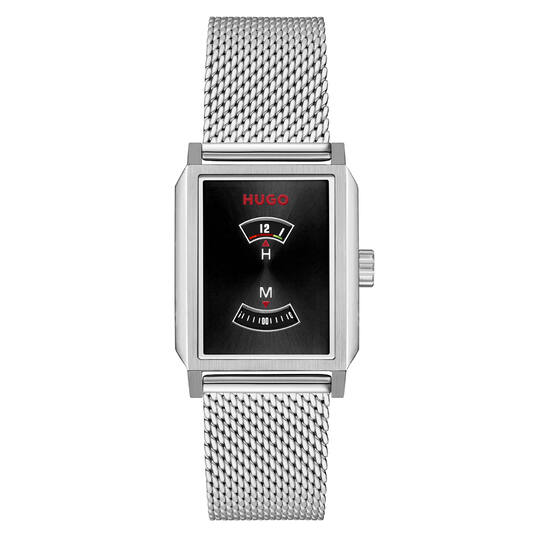 Staal Milanaise band horloge van het merk HUGO by Hugo Boss.
