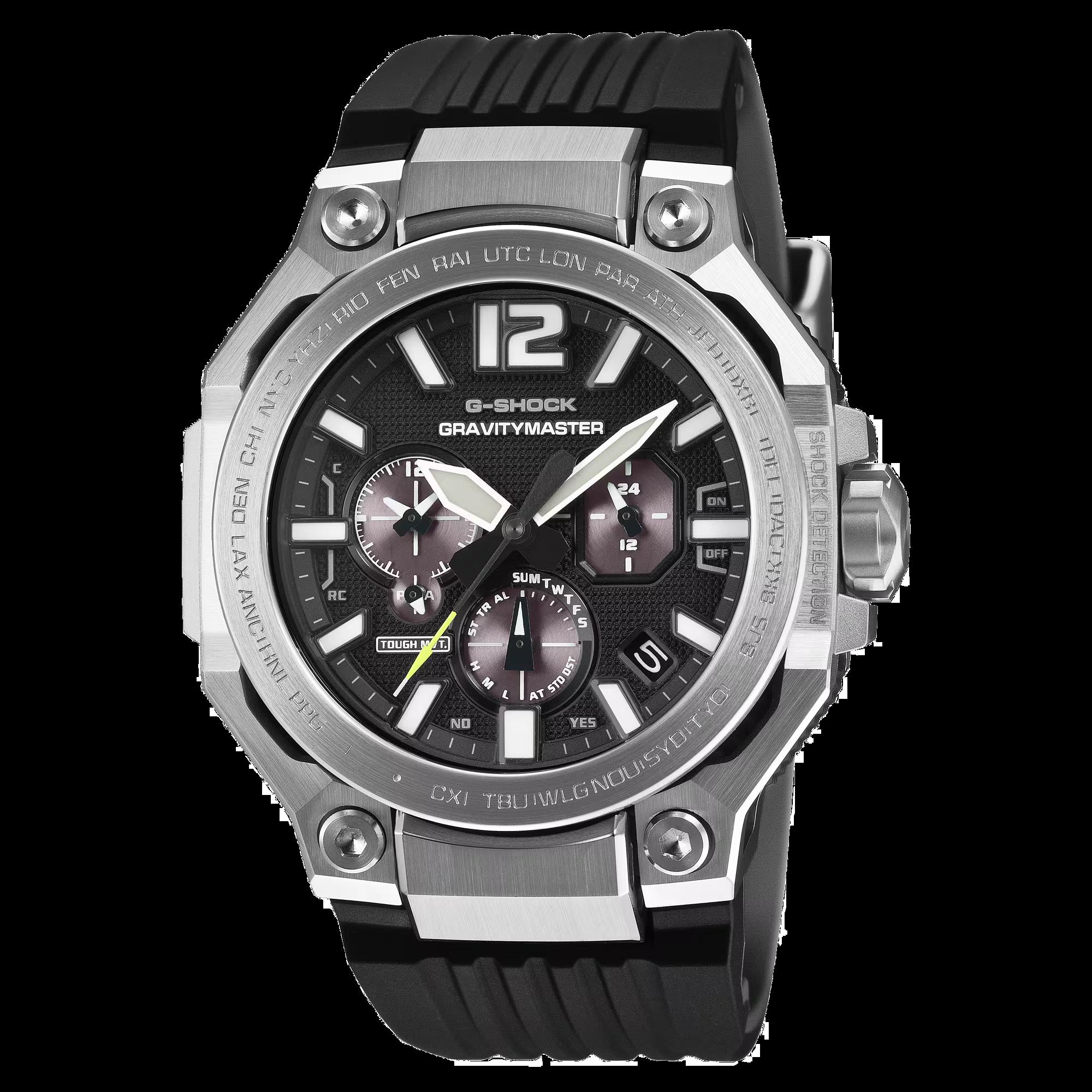 De Casio G-Shock Gravity Master Staal GWR-B3000-1AER biedt diverse functies zoals een datumfunctie, solar beweging, en chronograaf. De robuuste RVS kast, saffierglas en waterbestendigheid tot 20 bar maken hem perfect voor avonturen. Draag deze horloge comfortabel om de pols dankzij de standaard zwarte band. Ideaal voor dagelijks gebruik en outdoor activiteiten.