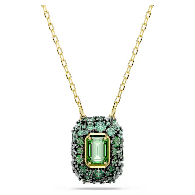 Deze Sublima-hanger trekt de aandacht met een prachtig verloop van groene Swarovski Zirkonia en een gedetailleerd ontwerp voor eindeloze lichtweerkaatsingen. Maak een krachtig en samenhangend statement met de bijpassende oorbellen, armband of ring. De Sublima-sieraden zijn ge&iuml;nspireerd door de eb en vloed van de natuur en zorgen voor een magisch effect dat in elk product tot leven komt door organische vormen en beeldschone precisieslijpvormen.

Artikelnr.: 5752884
Collectie:  Sublima
Lengte (minimum - maximum): 38 - 45 cm
Formaat motief: 1.5 x 1.2 cm
Materiaal:  18k gouden afwerking, Cubic zirconia
Kleur:  Groen
Type sluiting:  Karabijn