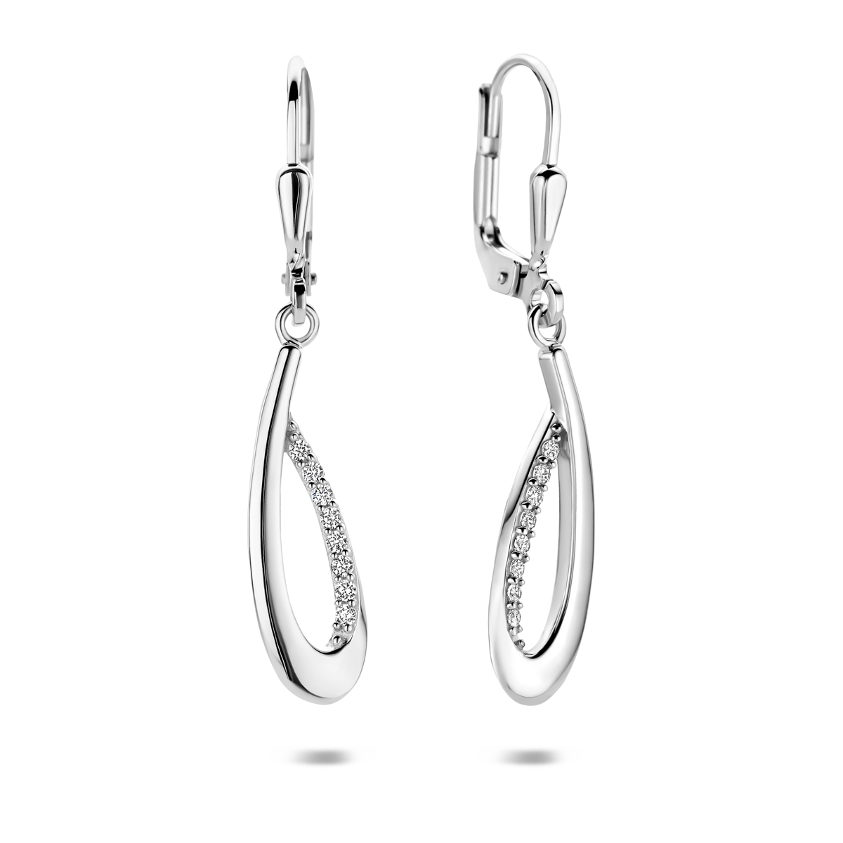Oorhangers zirkonia brisur haak 35 mm