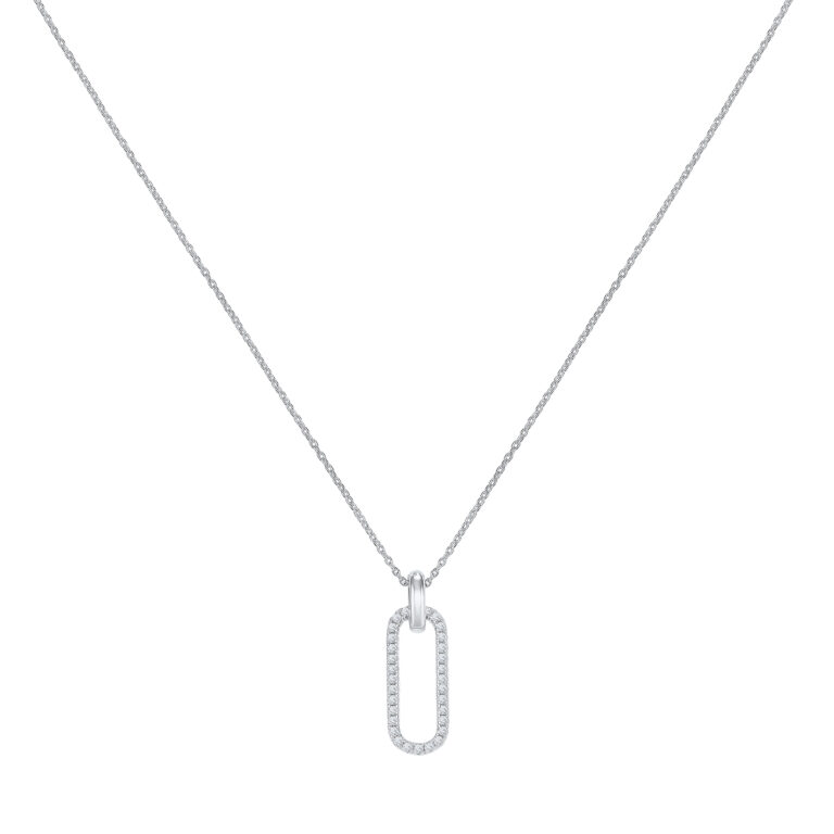 Diese Kette mit Anh&auml;nger aus Silber und einem Lab Grown Brillant von 0,0208ct, Modellnummer 915599450, ist ein elegantes Schmuckst&uuml;ck der Kategorie "JEWEL" und des Typs "NECKLACE". Ideal f&uuml;r den t&auml;glichen Gebrauch oder besondere Anl&auml;sse, kann sie sowohl einzeln als auch in Kombination mit anderen Schmuckst&uuml;cken getragen werden, um jedem Outfit Eleganz zu verleihen.