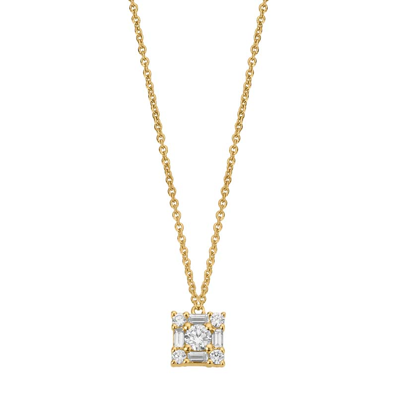 Das Produkt "Classical You Collier mit Behang 585 gelb Brillant 0,20ct wsi/42+3cm" (Modellnummer 6-214373-001) ist ein elegantes Halskette aus Gelbgold mit Brillanten. Perfekt f&uuml;r elegante Anl&auml;sse und als t&auml;glicher Begleiter. Tragen Sie es zu einem schlichten Kleid oder einer Bluse, um dessen raffinierten Glanz zur Geltung zu bringen.