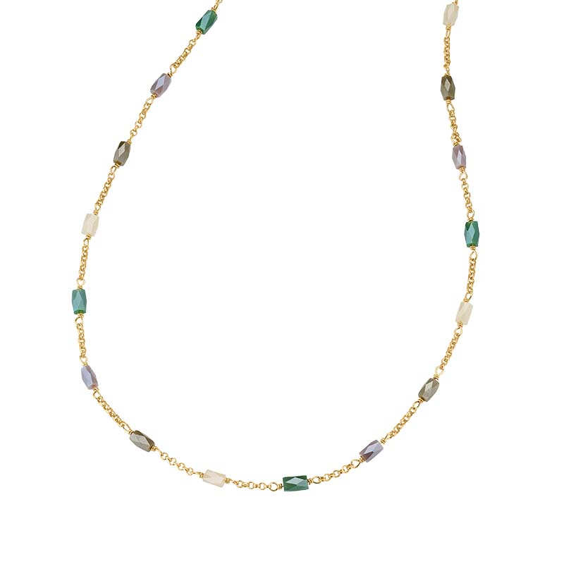 Das TRENDY me Damencollier, Modellnummer 5-216442-001, ist ein elegantes Schmuckst&uuml;ck aus 925er Silber mit einer gelbgoldenen Plattierung und eingesetztem Achat. Die Kettenl&auml;nge betr&auml;gt 42 cm plus einer Verl&auml;ngerung von 5 cm. Ideal zur Betonung des Dekollet&eacute;s, kann es zu eleganten oder l&auml;ssigen Outfits getragen werden und passt perfekt zu anderen goldfarbenen Accessoires.
