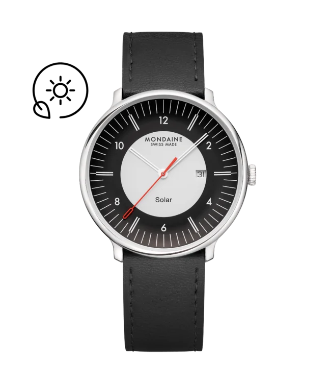 Solar horloge: wordt opgeladen door licht, zowel zonlicht als kunstlicht. De energie wordt opgeslagen in een oplaadbare accu. Bij normaal gebruik kan zo&rsquo;n accu vaak jaren meegaan.