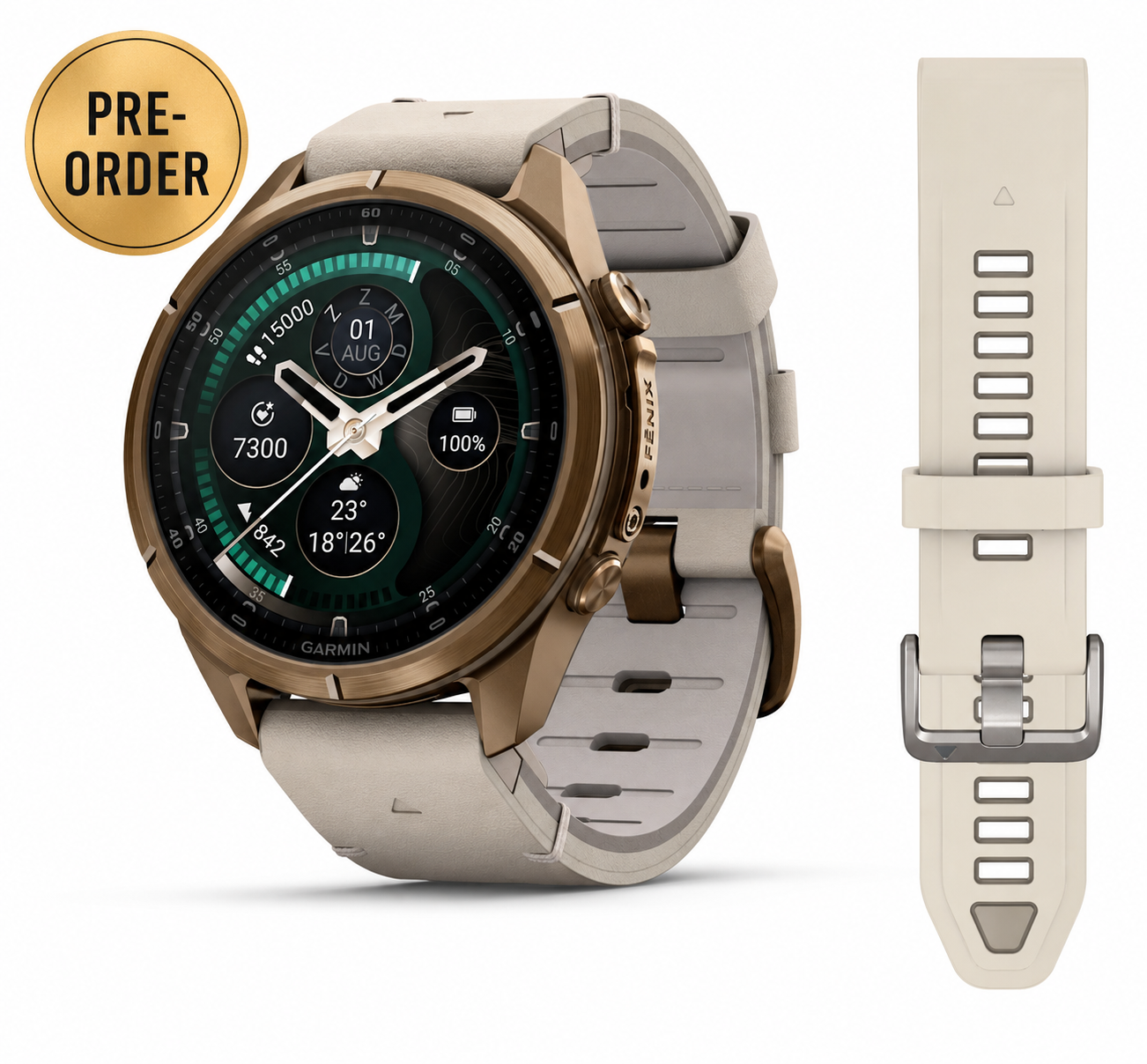 Fenix 9 PRO Amoled InReach Autumn Gold Titanium Exclusive | 43MM | 010-04335-41 