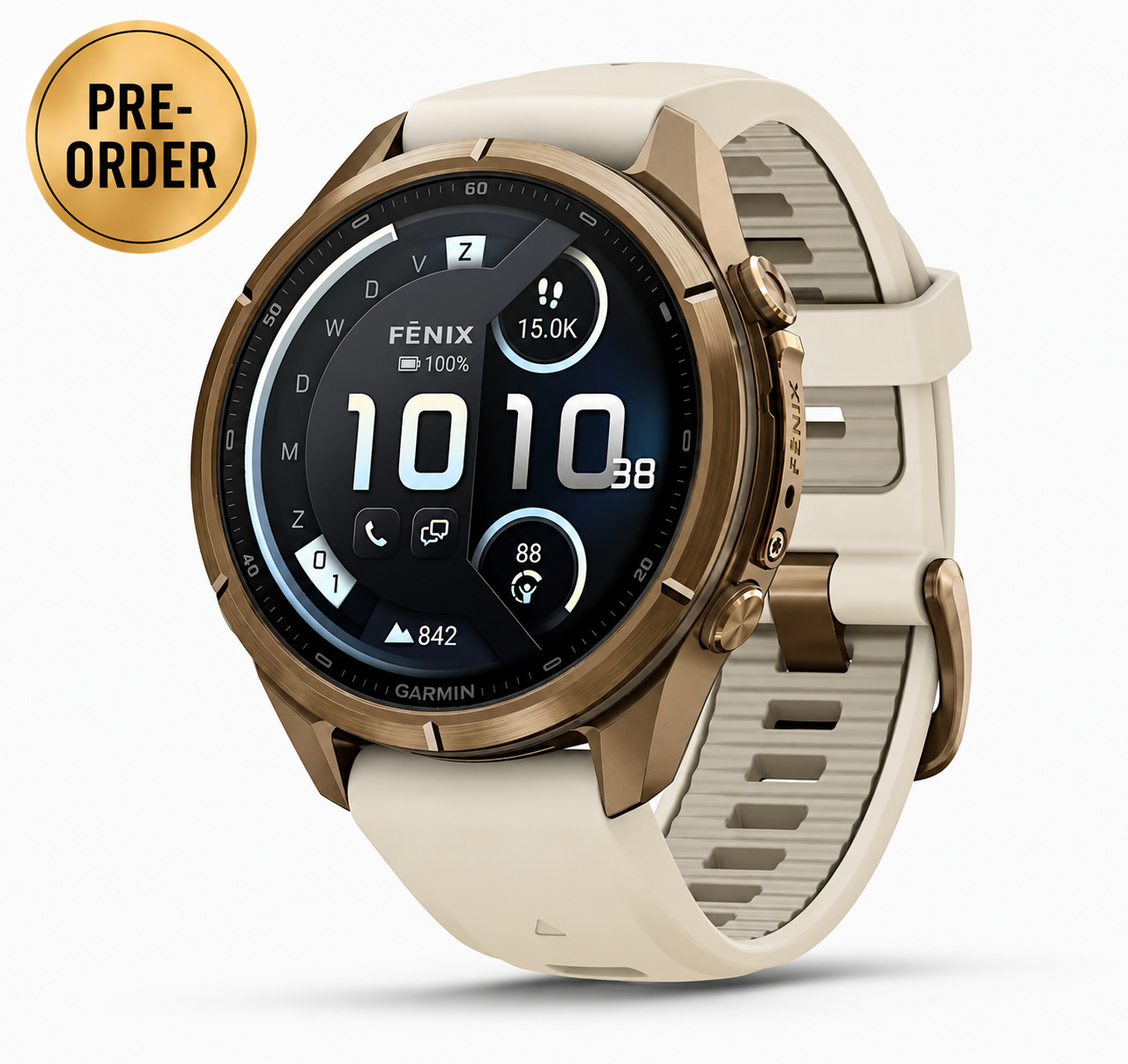 Fenix 9 PRO Amoled InReach Autumn Gold Titanium Exclusive | 43MM | 010-04335-21 