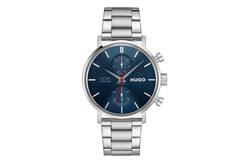 Dit horloge heeft een roestvrijstalen kast in zilverkleur, een blauwe wijzerplaat en een diameter van 43 mm. Het is een stijlvol accessoire dat uitstekend past bij zowel formele als casual outfits. Combineer het met een nette blouse of een poloshirt voor een elegante uitstraling. Een perfecte aanvulling voor elke gelegenheid. HU1530467