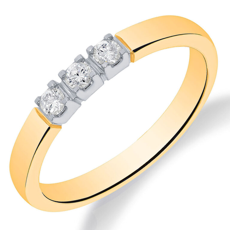 BICOLOR RING DIAMANT 