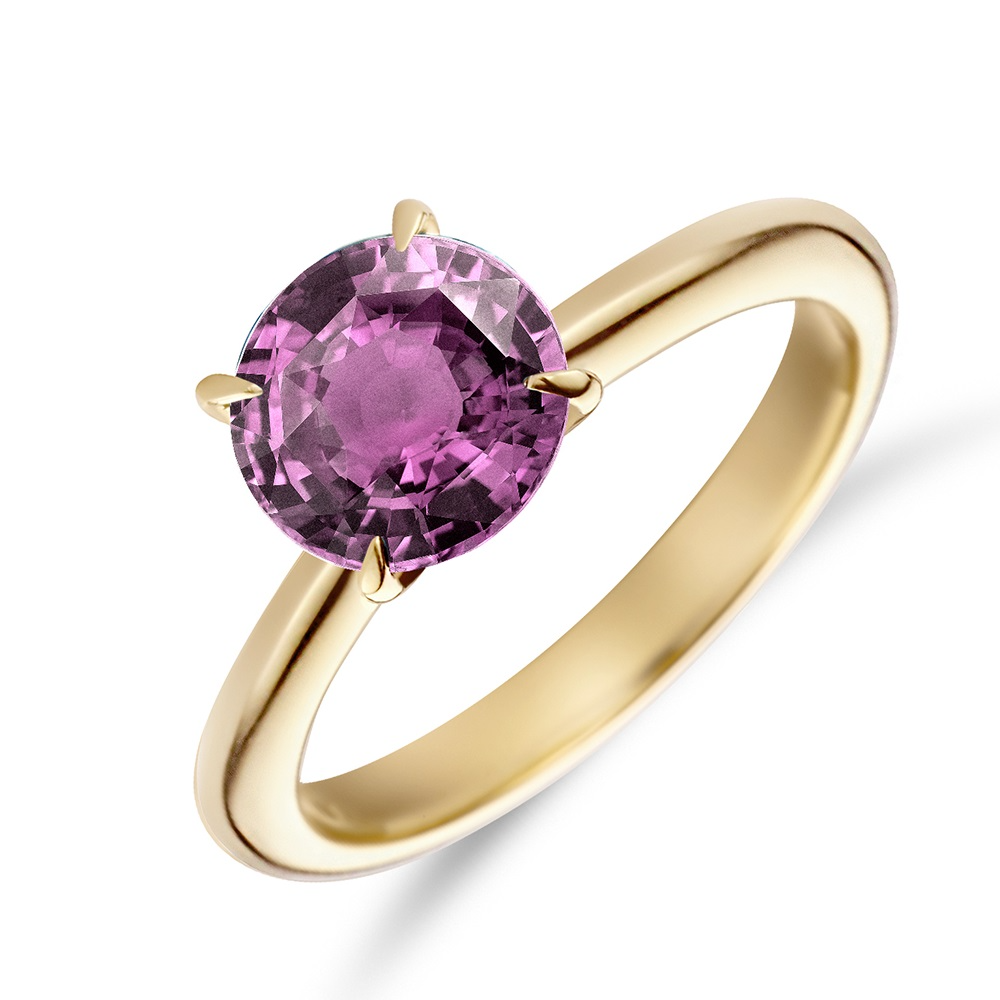 ROMANCE BY R&C GEELGOUDEN 18KT RING CUBA ROSE TOURMALIJN 4201