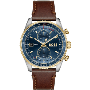Ontdek de HB SKYTRAVELLER PRO, een stijlvol polshorloge voor heren dat perfect is voor zowel dagelijks gebruik als speciale gelegenheden. Dit horloge combineert functionaliteit met een elegant ontwerp, waardoor het een uitstekende keuze is voor moderne mannen die waarde hechten aan zowel stijl als prestaties.

Met een kastdiameter van 43 mm en een zilverkleurige afwerking biedt dit horloge een opvallende uitstraling. De bruine band voegt een klassieke touch toe, perfect te combineren met verschillende outfits. Het saffierglas zorgt voor uitstekende krasbestendigheid, terwijl de IP68-certificering garandeert dat het horloge volledig stofdicht en waterdicht is, tot wel 5 ATM, wat betekent dat je het kunt dragen