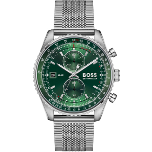 Ontdek de HB SKYTRAVELLER PRO, een stijlvol polshorloge dat perfect is voor de moderne man. Met een elegante zilveren kast en band, is dit horloge niet alleen een functioneel accessoire, maar ook een statement piece. De diameter van 43 mm zorgt voor een opvallende uitstraling, terwijl de druksluiting zorgt voor een veilige en comfortabele pasvorm.

Dit horloge is uitgerust met een chronograaffunctie, waardoor u eenvoudig de tijd kunt bijhouden van verschillende activiteiten. Bovendien is het horloge voorzien van een kalenderweergave, zodat u altijd op de hoogte bent van de datum. Het saffierglas zorgt voor een krasbestendige afwerking, waardoor uw horloge er altijd als nieuw uitziet.
