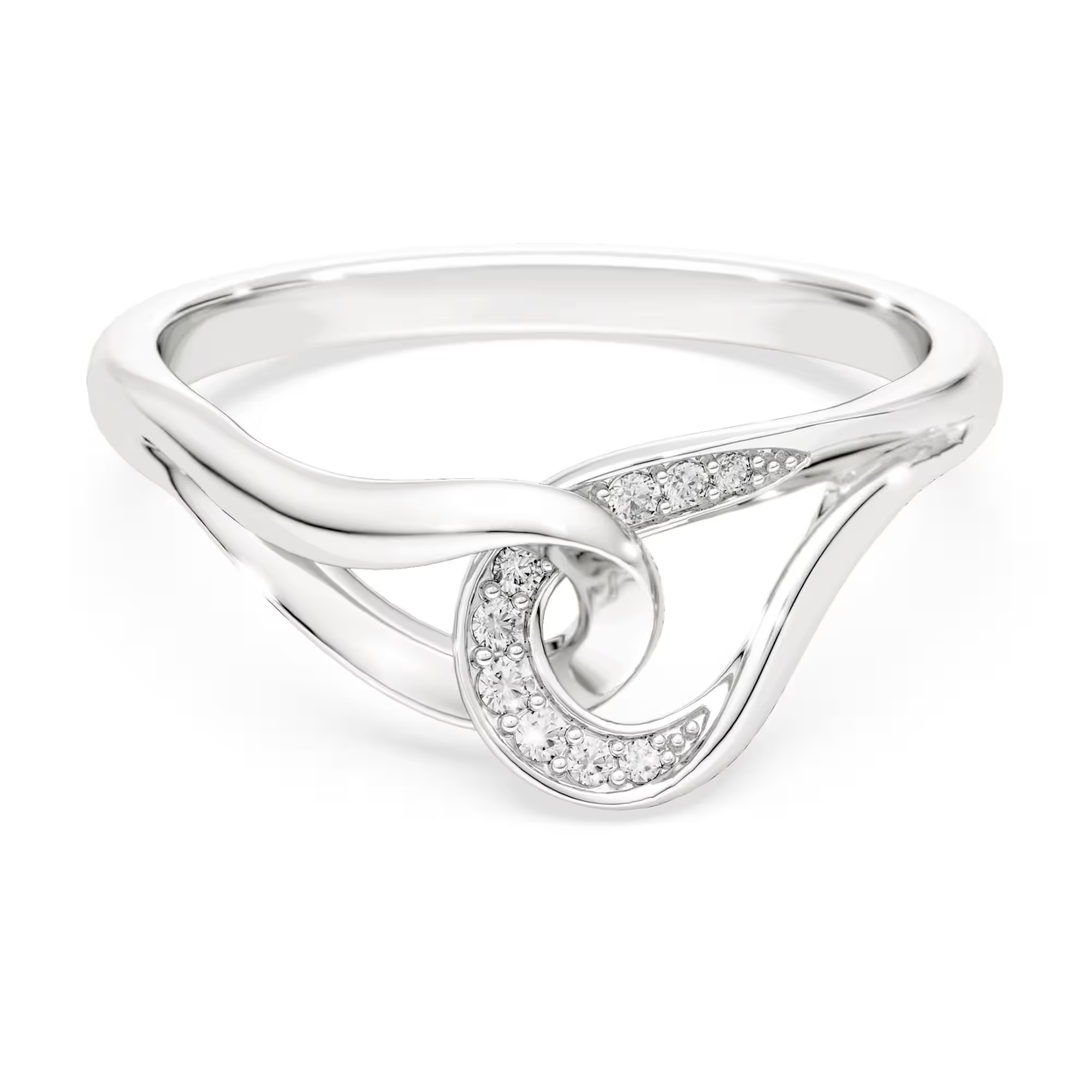 Deze in elkaar grijpende ring straalt de organische verfijning van Classica uit. Hij is gemaakt van sterling zilver uit gerecyclede bronnen en wordt verlicht door glinsterende pav&eacute; om je meest charmante looks voor overdag en &rsquo;s avonds extra kracht bij te zetten. Swarovski Classica geeft een nieuwe draai aan alledaagse elegantie. Deze collectie is ge&iuml;nspireerd op de Aronskelk en combineert vloeiende vormen met een strakke geometrie, allemaal ge&iuml;njecteerd met het licht van Swarovski Zirkonia.

Artikelnr.: 5745562
Collectie:  Swarovski Classica
Materiaal:  Sterling zilver, Cubic zirconia
Kleur:  Wit