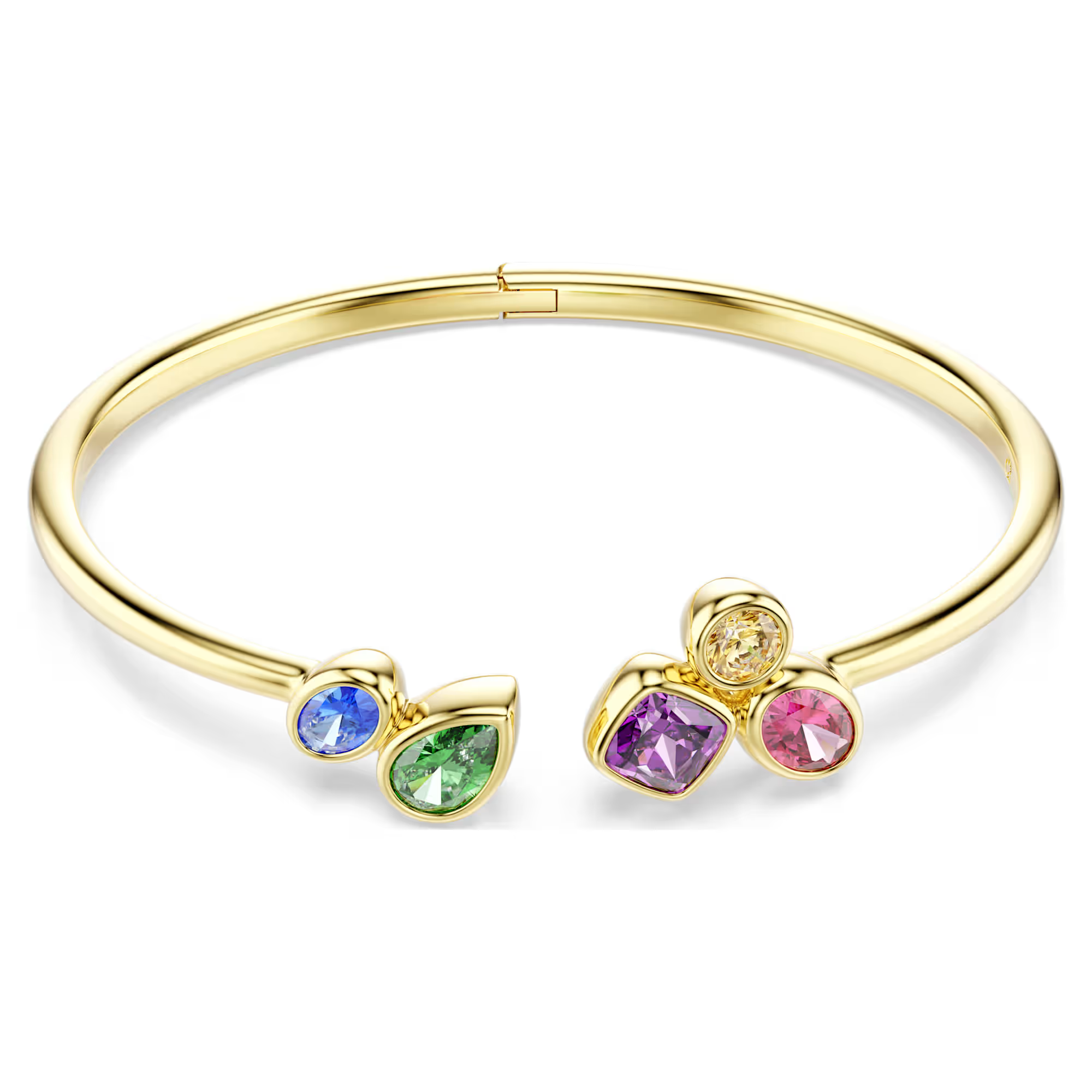 Deze open armband heeft een kunstzinnige kleurencombinatie die het ontwerp een speels maar verfijnd karakter geeft. Draag hem met bijpassende Imber-sieraden om uw stijl op de meest levendige manier te laten zien. Imber-sieraden vallen in elkaar als een regenbui van verschillende metalen, rijke texturen en kristallen. Een combinatie die een zacht vleugje licht toevoegt aan alles wat je draagt.

Artikelnr.: 5753259
Collectie:  Imber
Lengte: 16.7 cm
Binnenste diameters: 5.8 x 4.8 cm
Formaat motief: 1.4 x 3.2 cm
Afstand opening: 4 cm
Materiaal:  18k gouden afwerking, Cubic zirconia
Kleur:  Meerkleurig
Type sluiting:  Wonderclick