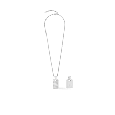 0918/10-1700 Coeur de Lion heren collier met bewerkte hanger