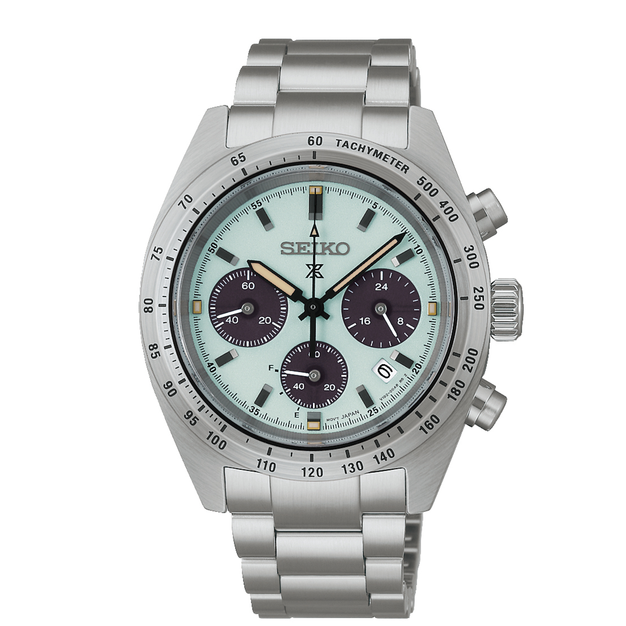 Dit is een horloge van het merk Seiko. Het is een chronograaf horloge gemaakt van staal. De diameter van de kast is 39 mm en de kast is 13.3 mm dik.
De verdere specificaties van het horloge zijn als volgt:
Kastvorm: rond
Kastkleur: zilverkleurig
Kastmateriaal: staal
Bandbreedte: 20 mm
Sluiting: vouwsluiting met drukker
Wijzerplaatkleur: groen
Glassoort: saffier glas
Waterdichtheid: 10 ATM
Techniek: solar
