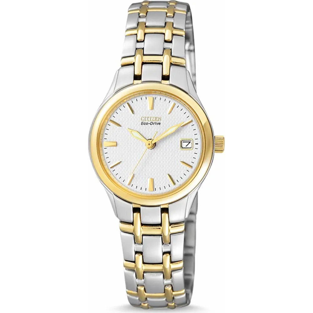 Op zoek naar de klassieke Citizen Elegance EW1264-50A? Dit stijlvolle tweekleurige dameshorloge op zonne-energie is direct te bewonderen bij Juwelier Rijk aan de Heiligeweg 10 in het centrum van Amsterdam.