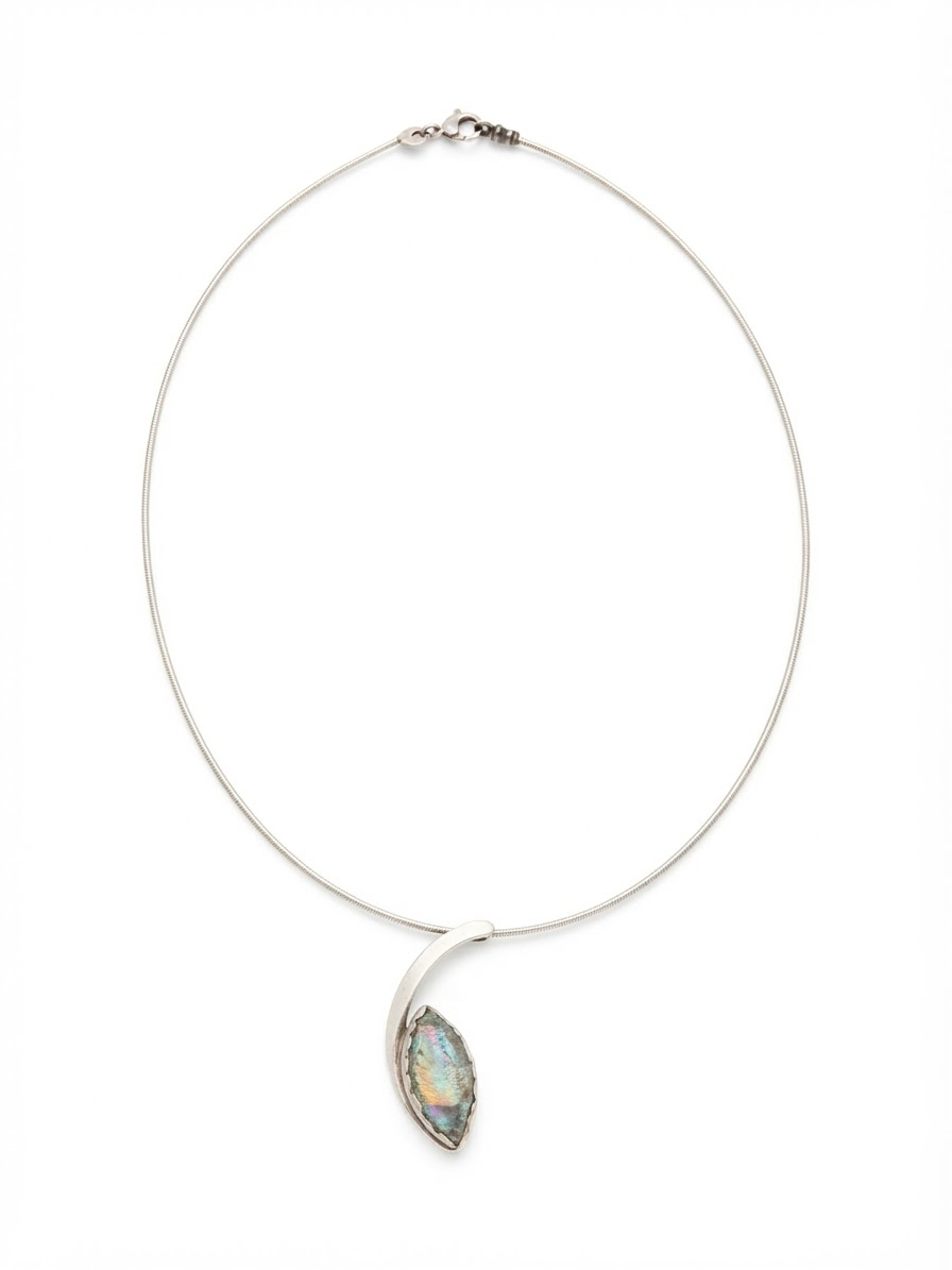Romeins glas hanger met choker