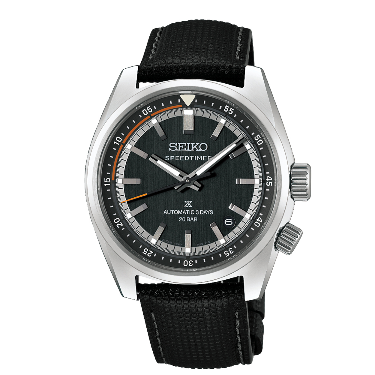Dit is een horloge van het merk Seiko. Het is een analoog horloge gemaakt van staal. De diameter van de kast is 39.5 mm en de kast is 11.95 mm dik.
De verdere specificaties van het horloge zijn als volgt:
Kastvorm: rond
Kastkleur: zilverkleurig
Kastmateriaal: staal
Bandbreedte: 20 mm
Sluiting: vouwsluiting met drukker
Wijzerplaatkleur: blauw
Glassoort: saffier glas
Waterdichtheid: 20 ATM
Techniek: automaat