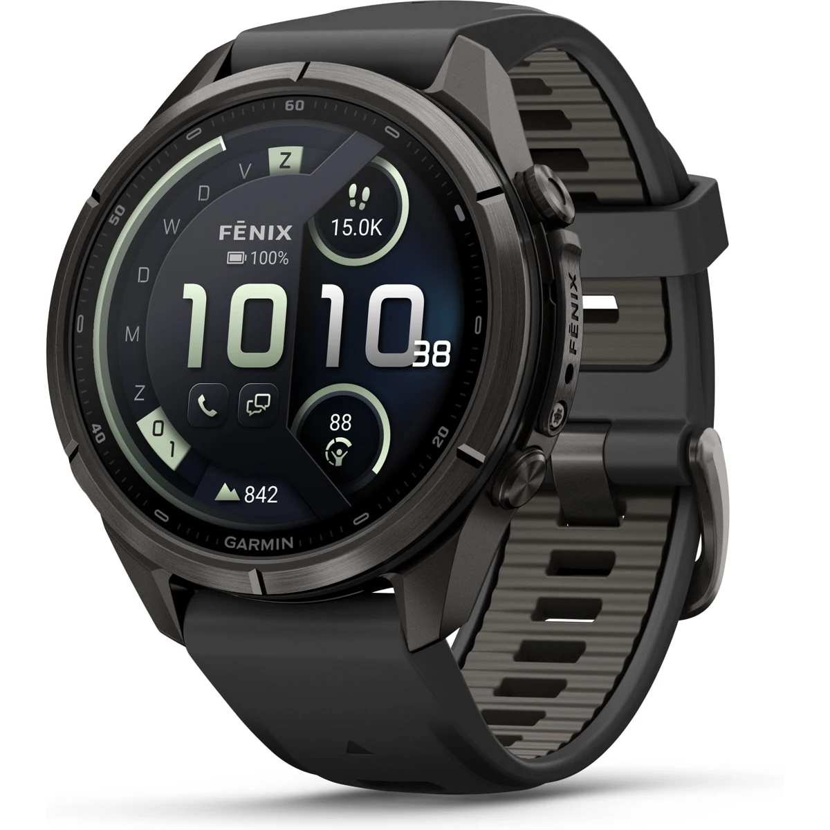 De Garmin Fenix 9 Pro, modelnummer 010-04335-11, is een geavanceerde smartwatch. Kenmerken zijn GPS-navigatie, hartslagmeting, slaaptracking en waterbestendigheid. Ideaal voor sportieve en avontuurlijke activiteiten. Draag de smartwatch comfortabel om de pols voor optimale prestaties en nauwkeurige metingen. Perfect voor dagelijks gebruik en het verbeteren van uw sportieve activiteiten.