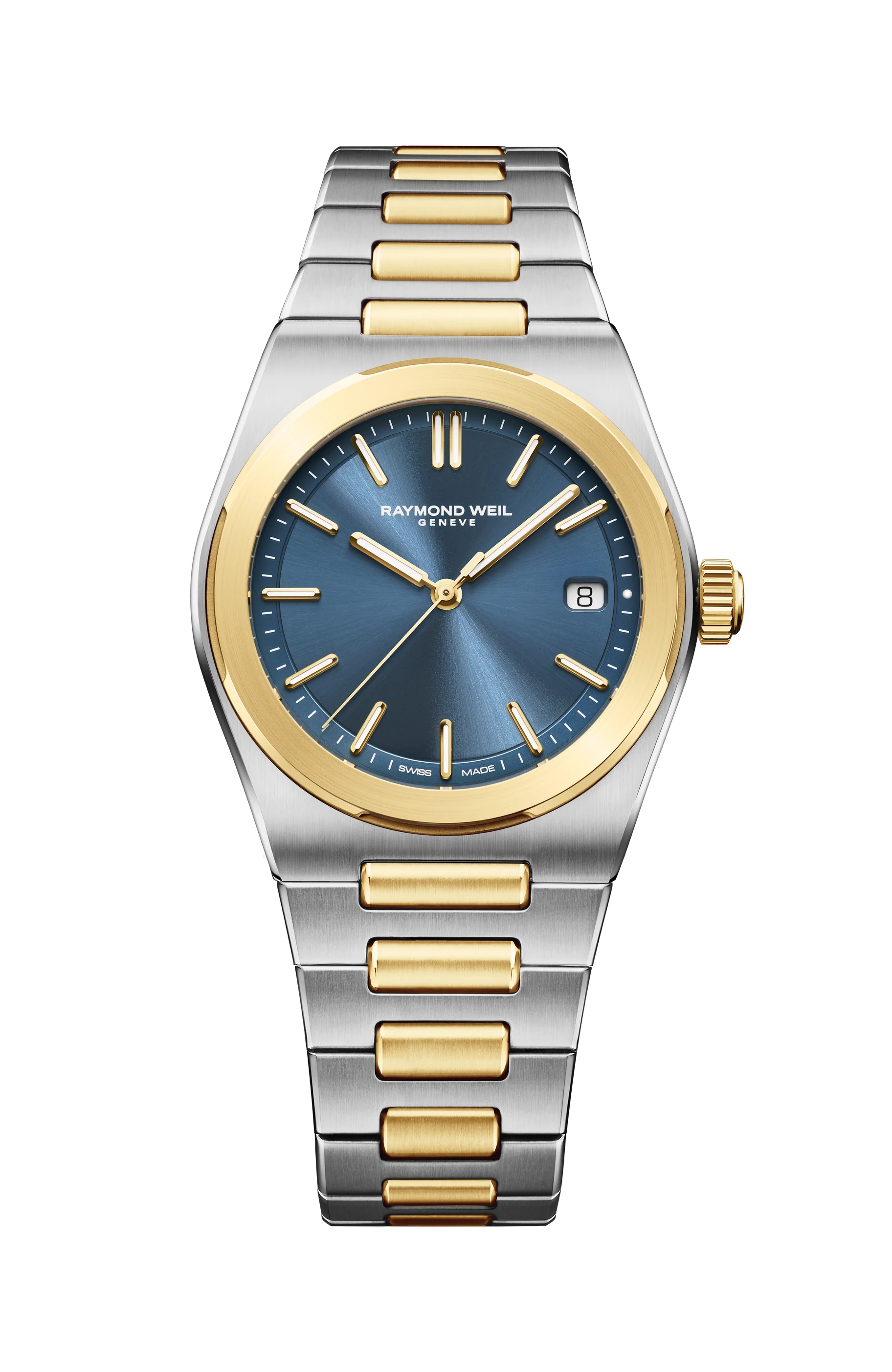 De A.R.T.-collectie combineert elegantie, functionaliteit en veelzijdigheid en straalt een ingetogen luxe uit. Deze collectie introduceert het eerste horloge van RAYMOND WEIL met een ge&iuml;ntegreerde armband, verfraaid door een opvallend architectonisch ontwerp van de kast, waarin gepolijste afschuiningen en zorgvuldig gevormde rondingen naadloos in elkaar overvloeien, het licht vangen en een subtiel samenspel van contrasterende afwerkingen onthullen.