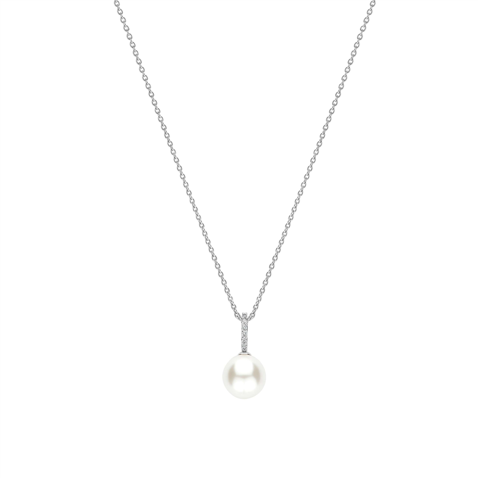Ti Sento zilveren collier met hanger, parel