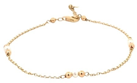 MONZARIO GEELGOUDEN ARMBAND PAREL 19CM 15050921