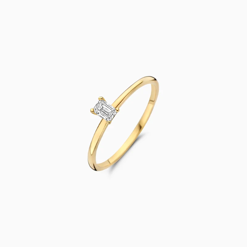 BLUSH GEELGOUDEN RING LAB GROWN DIAMOND LG1029Y/54