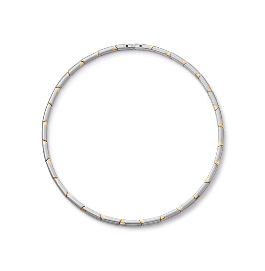 Boccia Titanium bicolor staafjes collier 46cm | 08105-02