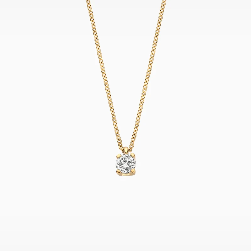 Blush collier goud 14k LG Diamand 15pt