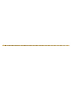 armaband in 14 karaat goud met zilveren kern venetiaans rond 3.0mm breed