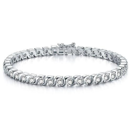Gisser Zilveren tennisarmband met zirkonia