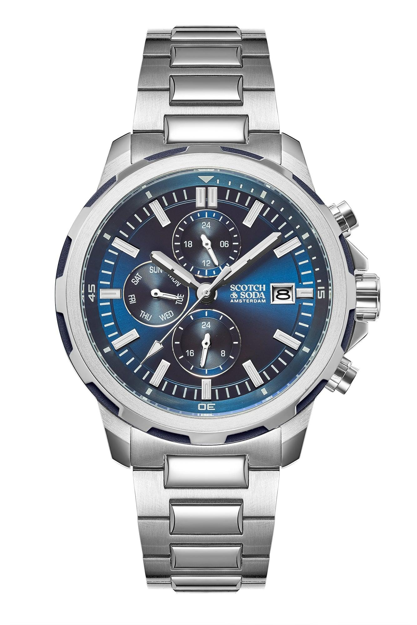 Het horloge SSM.111B uit de collectie van Scotch & Soda kan worden gedragen bij zowel formele als informele gelegenheden, en voegt een vleugje elegantie toe aan elke outfit. Combineer het met een pak voor zakelijke bijeenkomsten of met casual kleding voor dagelijks gebruik.