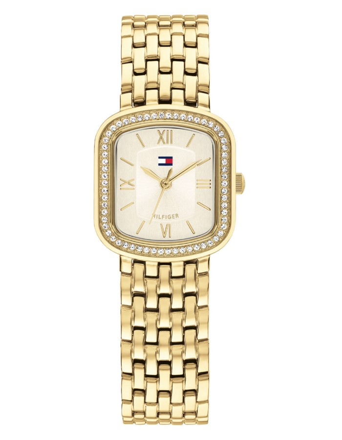 Tommy Hilfiger quarts dames pols horloge staal met stalen band ui de Abby Collectie model TH1782923.
3 ATM water bestendig.
