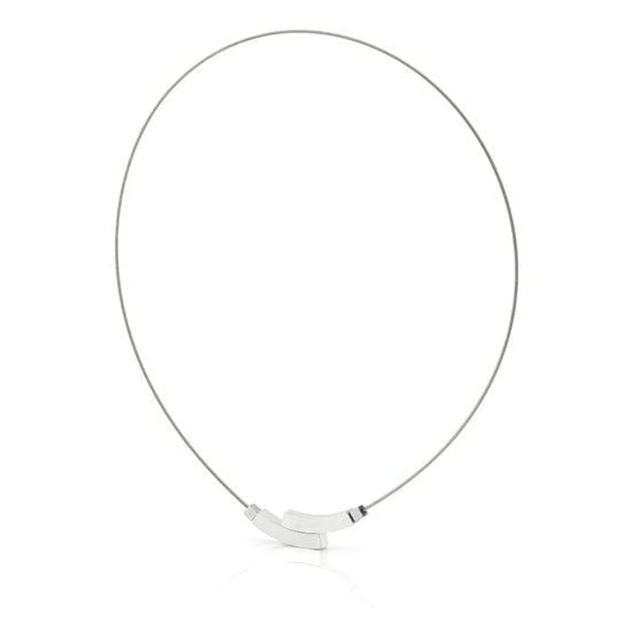 Choker zilverkleur met magneet sluiting 